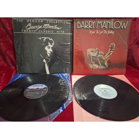 Barry Manilow 2 LP Lot- Tryin’ to Get the Feeling + Collection VG+/VG & VG+/VG+ - Picture 1 of 8